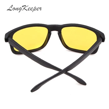 LongKeeper Naktinio matymo akiniai vairuotojams, naktinio matymo akiniai nuo saulės anti-glare su šviesos vairavimo akinius UV400 akiniai nuo saulės
