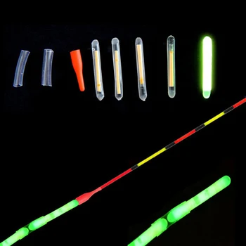 Loogdeel 25PCS/5Bag Žvejybos Plaukti Light stick meškere Patarimas Masalas Signalizacijos Naktį Žuvų Bobber Glow Stick Matomas 3.0x25mm 4.5*37mm
