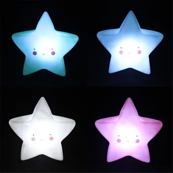 Lova LED Žaislas Led Nakties Šviesos Kūdikių, Vaikų Kambario, Apdailos Miegamasis Apdailos Žvaigždės Formos Šviesos Baby LED Vaikų Naktį Žibintai