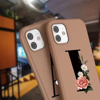 Lovebay Mados 26 Raidė Z Telefono dėklas Skirtas iPhone 11 Pro X XR XS Max 8 7 Plus SE 2020 Silikono Apsaugos Gėlės Minkštas Viršelis