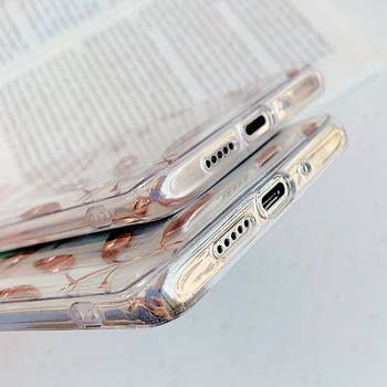 LOVECOM Rose Gold Lapai Ananasų Telefono dėklas, Skirtas Samsung Galaxy Note, 10 Pro S10 S8 S9 Plus Aišku, Minkštas Electroplated Galinį Dangtelį