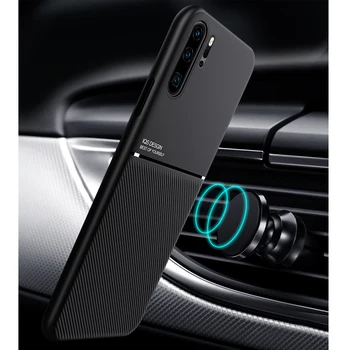 LOVECOM Telefoną Atveju Huawei Mate 30 20 30 P40 P20 Pro Nova 6 Plonas Odos Tekstūra Automobilio Savininkas Minkštos TPU vientisos Spalvos Galinį Dangtelį