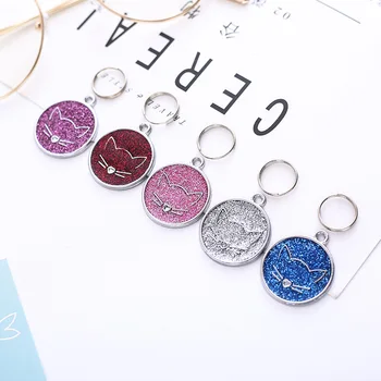 Lovely Personalized Pet Collar Free Engraved Name Tel ID Tags Customized Pet Necklace Pendant for Cats Dog Tag kitten Accessory