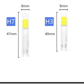LSlight LED, COB (Chip 12V Automobilio Žibintų Lemputės H1 H3 H4 H7, H11 9004 9005 9006 9007 COB Šviesos Šaltinis Balta Pakeisti C6