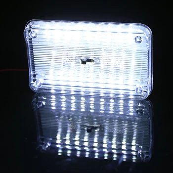 Lubų Lempa LED Šviesos 115 Balta 15mm 72 12V Automobilio 36 SMD Auto Dome Interjero Stačiakampio formos