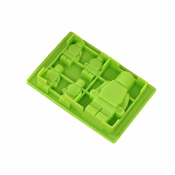 Luyou Naują Atvykimo Lego Robotas Ledo Kubelių padėklas Silikono Saldainiai Pelėsių Saldaus Šokolado Liejimo formos Virtuvės maisto ruošimo Priemonės IT028