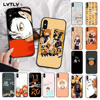 LVTLV Haikyuu Hinata išpuolių Anime Bling Mielas Telefono dėklas skirtas iPhone 11 pro XS MAX 8 7 6 6S Plus X 5S SE 2020 XR dangtis