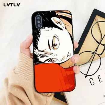 LVTLV Haikyuu Hinata išpuolių Anime Bling Mielas Telefono dėklas skirtas iPhone 11 pro XS MAX 8 7 6 6S Plus X 5S SE 2020 XR dangtis
