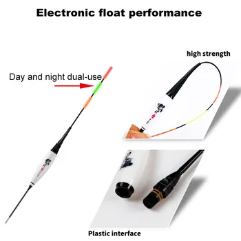 Lygaus Vandens Karpis Karosas Naktį Žvejyba Plaukti 2vnt/3Pcs kroviklis, LED Elektros Plaukti Šviesos Žvejybos Reikmenys Šviesos Elektroninių Plaukti