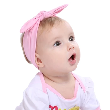 Lytwtw kūdikis elastinga lankelis galvos apdangalai mergina plaukų lankas mazgas kūdikių naujagimių lankas bowknot drabužių priedai turbaną vaikai vaikai