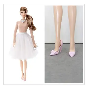 Lėlės batai gražūs batai mados red pink bateliai aukštas aukštakulniai batai savo kolekciją, Barbie lėlės BBI989