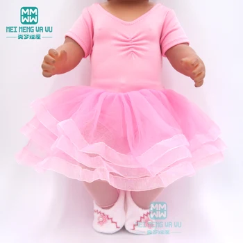 Lėlės clotehs Sportiniai kostiumai, suknelės, batai 43 cm, žaislas naujas gimęs lėlės Amerikos OG Mergina dovana