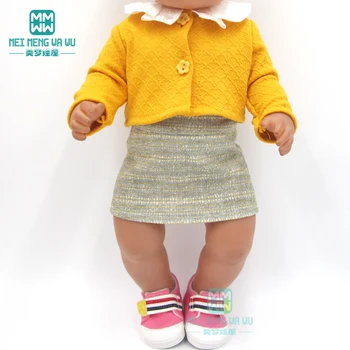 Lėlės clotehs Sportiniai kostiumai, suknelės, batai 43 cm, žaislas naujas gimęs lėlės Amerikos OG Mergina dovana