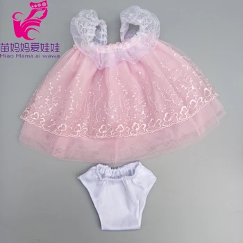 Lėlės Suknelė 17 Colių 43cm Baby Doll Rožinė Suknelė Drabužius 18 Colių Amerikos Mergaičių Lėlės Suknelė Dropshipping
