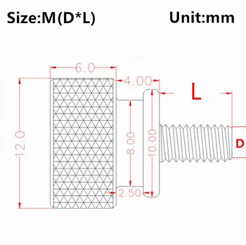 M3 Aliuminio Žingsnis Nykščio Varžtas Kompiuterio Atveju Varžtas Objektyvų Žiedą Vertus Varžtai Anoduoto Spalva