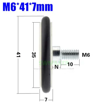M6*41*7mm M6 Buna-N guma, O gumos guminis žiedas guminis volelis, išjungti elastingumą, 626 guolių skriemulys už lentos/žvejybos reikmenys