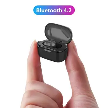 M8 Mini Ausis Paslėpti Bluetooth 4.2 Belaidžių Muzikos Ausines į ausis įkišamos 