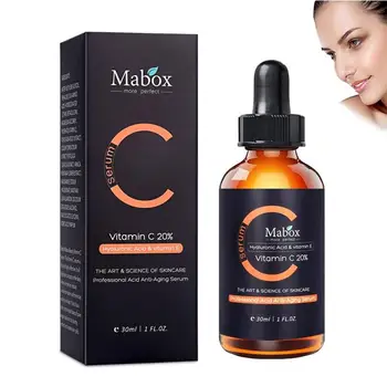 MABOX Natūralus Vitaminas C, Citrinų Serumas Balinimo Išnyks Tamsių Dėmių Šviesesnis Odos Anti-Senėjimo Raukšlių Essencial Naftos TSLM2