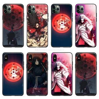 Madara Uchiha Naruto anime iPhone 6 6s 7 8 Plus X XR XS 11 12 mini Pro Max minkštas silikoninis Telefono dėklas padengti coque
