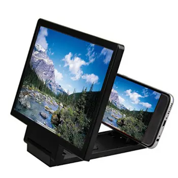 Mados 3D Telefono Ekrane Stiprintuvo Mobiliųjų Nešiojamų Universalus Magnifier Už mobiliojo Telefono Ekraną Expander Didinamąjį