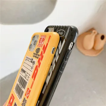 Mados DHL Express Soft Case For iPhone 11 12 Mini Pro X Xs Max XR 8 7 6 6s SE 2020 Plus 3D Lagaminą Tekstūros Spausdinti Telefono Dangtelį
