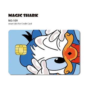 Mados Kietas kreditinės kortelės lipdukas Animacinių filmų PVC Atgal Kino Juosta Lipdukas Kredito Kortelės