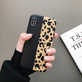 Mados Leopardas Spausdinti Telefono Dangtelį iPhone 11 12 MAX X XS XR SE 2020 m Pro Max 