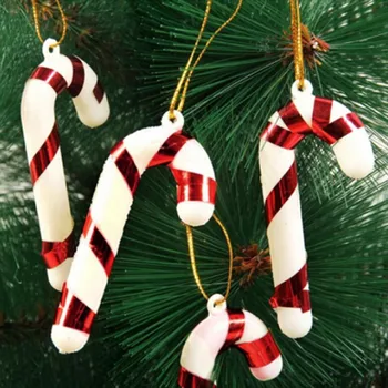 Mados Nauja Raudona Sidabro Aukso Kalėdų Ramentas Kalėdų Medžio Apdaila Ornamentu Naujųjų Metų Kalėdų Dekoracijas Saldainiai Ramentas