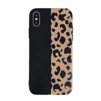 Mados Spalvinga Leopardas Spausdinti Telefono dėklas skirtas iPhone 11 12 Pro mini Max XR X XS Max 6 S 7 8 Plus SE 2020 Padengti Prabangus Minkštas Atvejais