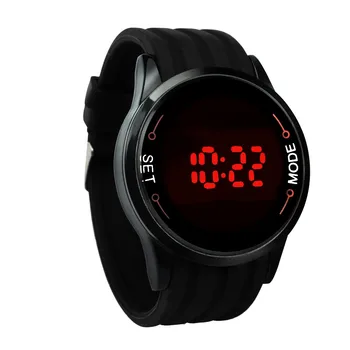 Mados Vandeniui Mens Watch LED Jutiklinis Ekranas Datą Sporto Silikono Valandas Riešo Juoda Žiūrėti dovanos Reloj hombre Dropshiping