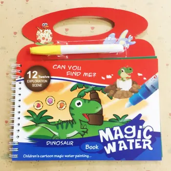 Magija Vandens Piešimo Knyga Spalvinimo Knygelė Doodle & Magic Pen Tapybos, Piešimo Žaislą Dovanų Tapybos Valdybos Vaikams Berniukų ir Mergaičių Švietimas
