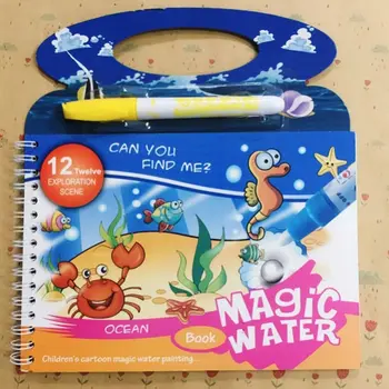 Magija Vandens Piešimo Knyga Spalvinimo Knygelė Doodle & Magic Pen Tapybos, Piešimo Žaislą Dovanų Tapybos Valdybos Vaikams Berniukų ir Mergaičių Švietimas