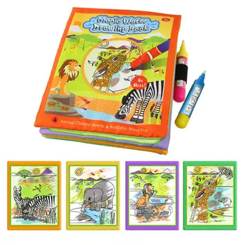 Magija Vandens Piešimo, Knygų, Spalvinimo Knygelių Doodle & Magic Pen Tapybos, Piešimo Lenta Vaikams 