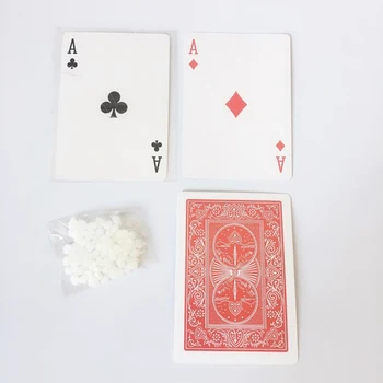 Magija Žaisti Pokerio Kortų Kaladės Nyksta Plūduriuojantis Arti Gatvės Etape Apgauti Magic žaislas įrankiai