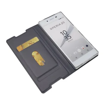 Magnetinio Apversti Piniginės Atveju Sony Xperia XP X XZ XZ1 XZ2 XZ3 XZ4 XZ5 XZS Kompaktiškas Premium Z5 mini Magnetas Smart Cover 