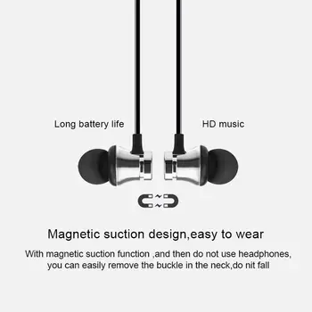 Magnetinio Belaidės ausinės XT11 muzikos laisvų rankų įranga Telefonai Neckband sporto Ausinių Ausinės su Micphone 