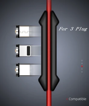 Magnetinio Kabelio langelį C Tipo Micro USB C 8 pin Greito Įkrovimo Adapteris Telefono 