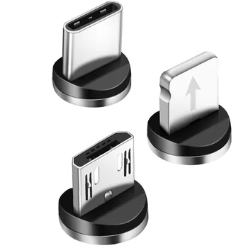 Magnetinio USB Laidas, Greito Įkrovimo USB C Tipo Kabelis Magnetas Įkroviklis Duomenų Mokestį, Micro USB Laidas, Mobilusis Telefonas, Kabelis, USB Laidas
