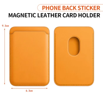 Magnetinė Kortelė, Krepšys, Piniginė Atveju iPhone 12 Pro Max Mini Mados Prabangių Odos Kortelės Turėtojas lPhone 12 Back Card Įrašą fundas