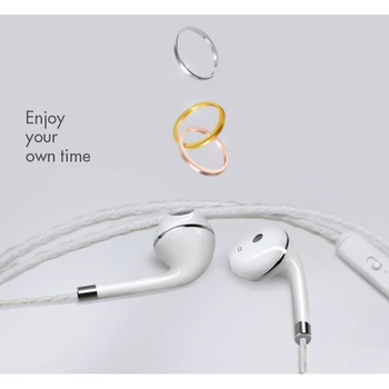 M&J In-Ear Ausines, Skirtas iPhone 6s 5 Xiaomi laisvų Rankų Ausinės Bass Ausinių Stereo Ausines 
