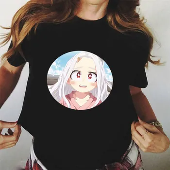 Mano Herojus akademinės bendruomenės marškinėliai moterims spausdinti Japonų anime marškinėliai trumpomis rankovėmis harajuku grafinis juoda tees atsitiktinis balti moterų drabužiai