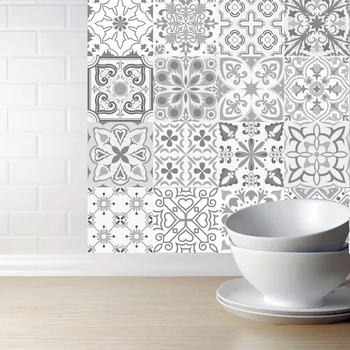 Maroko stilius Sienos Plytelių Lipdukai Virtuvė, Vonios kambarys, Virtuvė ar Backsplash , Vandeniui ir nuimamas PVC Tapetai