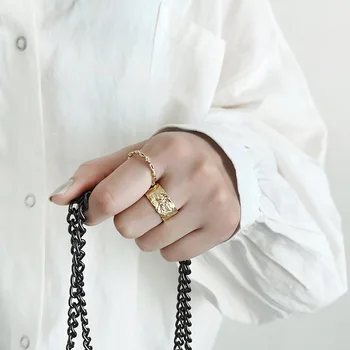 Matinis paviršius Elipsės 925 sterlingas sidabro žiedai moterims keičiamo dydžio rankų darbo bague femme argent 925 accesorios fine jewelry