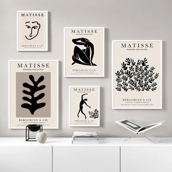 Matisse Abstrakčiai Nuogas Pav Lapų Sienos Menas Spausdinti Paveikslai Tapyba Derliaus Šiaurės Plakatas Modernios Sienos Nuotrauka Už Kambarį Dekoro