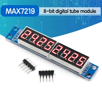 MAX7219 LED Dot Matrix 8 Skaitmenų Skaitmeninės Vamzdis Ekranas Valdymo Modulis Arduino 3.3 V 5V Mikrovaldiklis Serijos Vairuotojo 7-segment