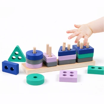 Mažas Dydis Montessori Žaislai Švietimo Mediniai Žaislai Vaikams Ankstyvo Mokymosi Vaikai Žvalgybos Geometrinių Formų Atitikimo Žaidimai