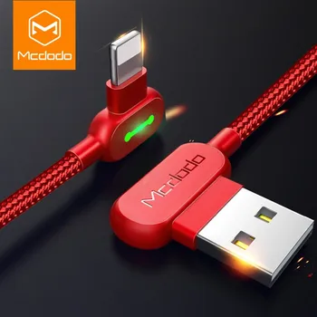 MCDODO LED USB Laidas, Greito Įkrovimo Tipas C Micro Mobiliojo Telefono Įkroviklis, Duomenų Laidas iPhone 12 11 Pro Max 8 