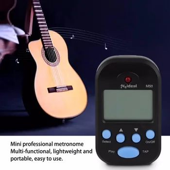 Meideal 1 Set LCD Skaitmeninis Mušti Tempą Mini Metronome Juoda Gitara Dalys ir Priedai Karšto Pardavimo
