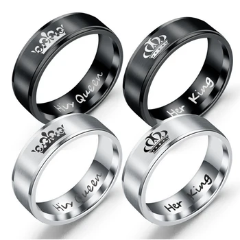 Meilės, mados žiedas vestuvinis žiedas vestuvinis žiedas vyrų žiedas lady pora nerūdijančio plieno žiedas juvelyriniai Valentino Diena dovana