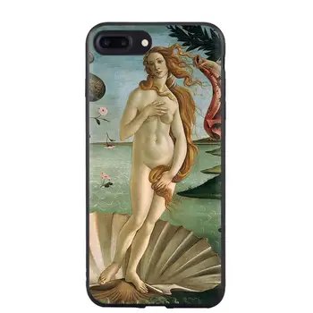 Meno tapybos Veneros Gimimas Minkšto silicio Telefono dėklas Skirtas iPhone 11 Pro XS Max X XR 6 s 7 8 Plius 5S SE John William Waterhouse